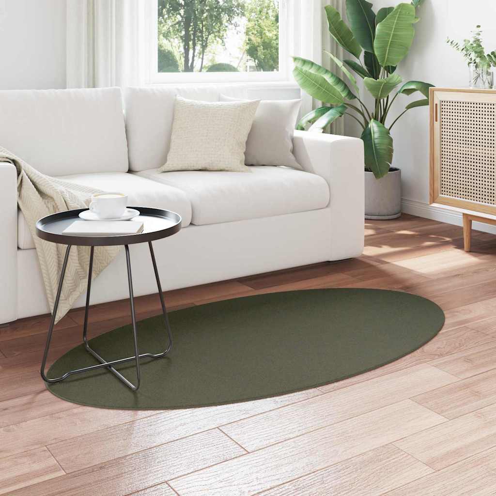 HUARTE Forest Green Area Rug 150 x 80 cm