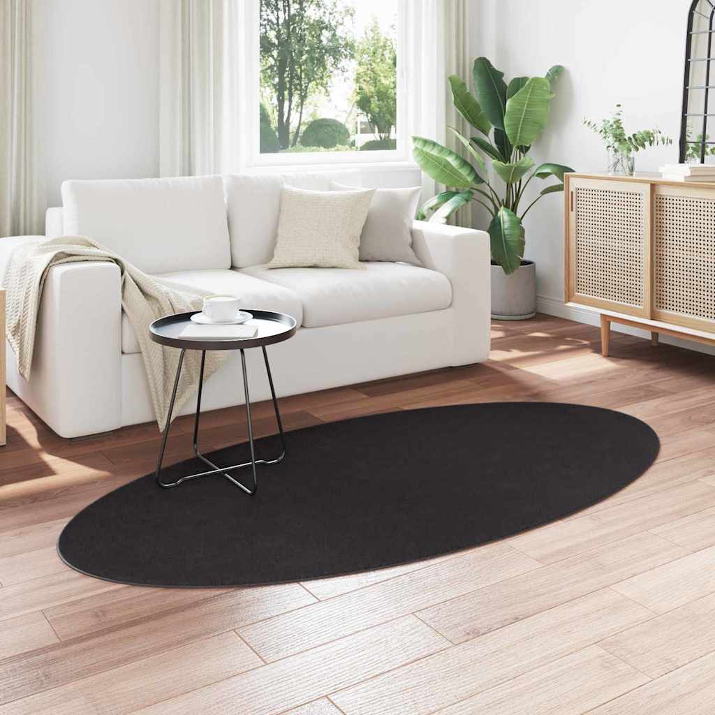 Kilimas HUARTE Juoda 100 x 200 cm 100% poliesteris