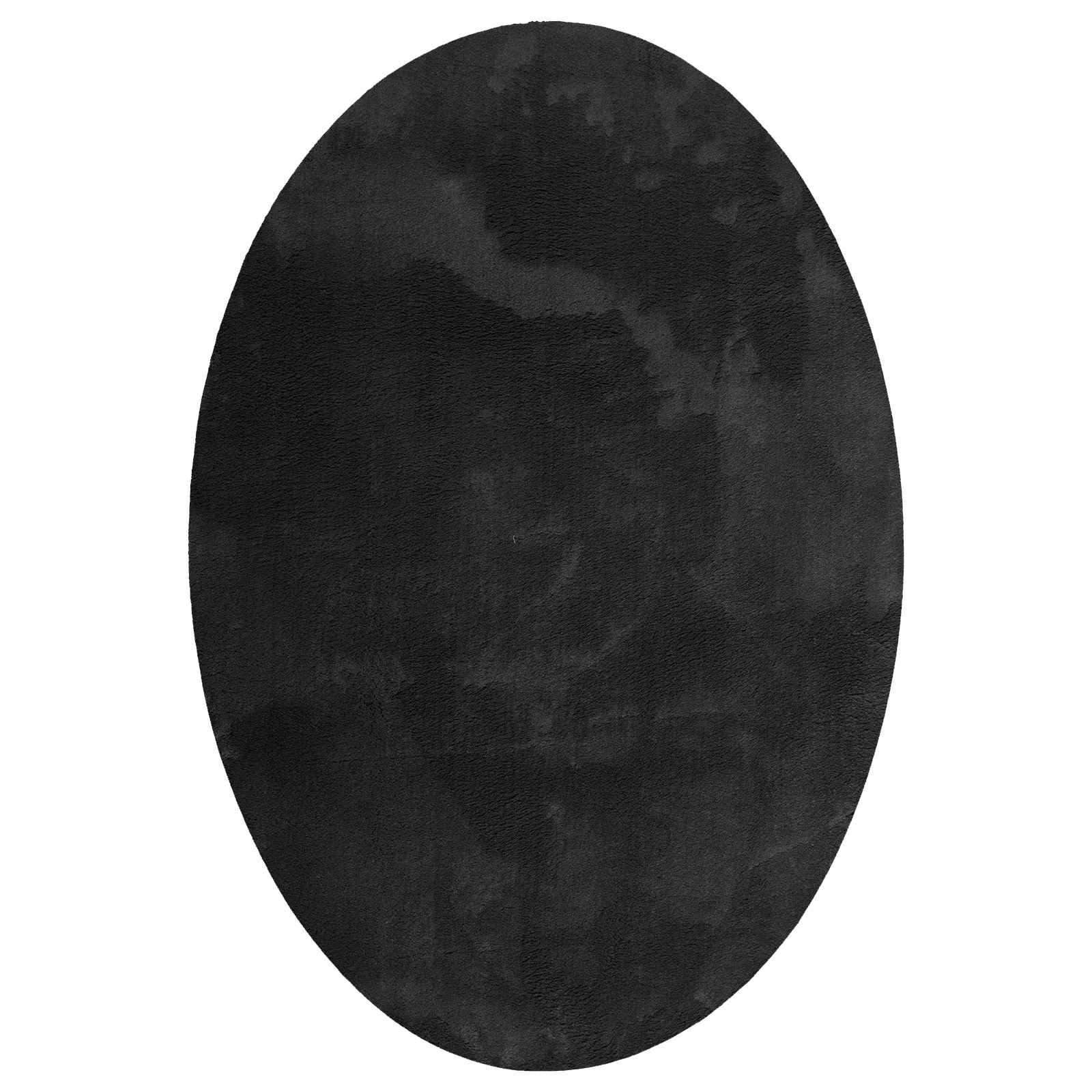 Rug HUARTE Black 170 x 120 cm 100% polyester