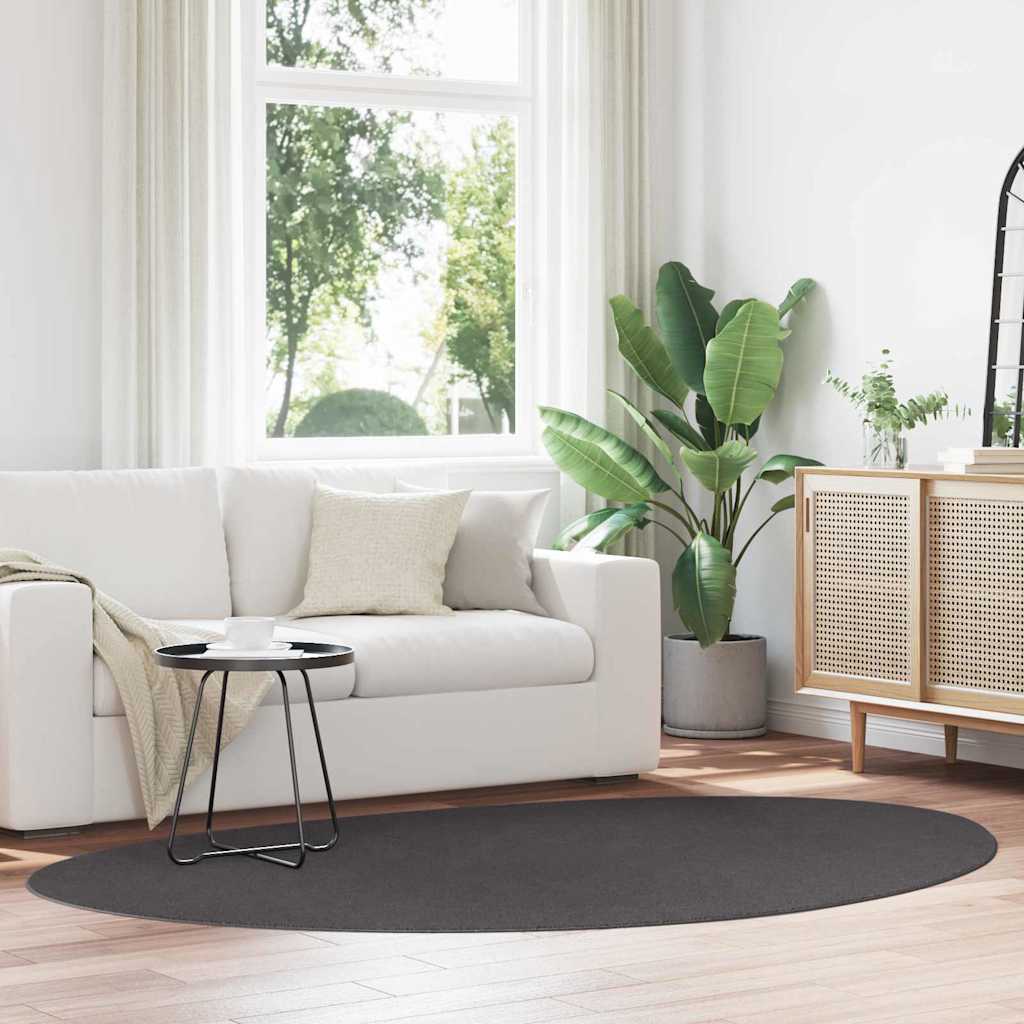 Carpet HUARTE Anthracite 160 x 230 cm Polyester