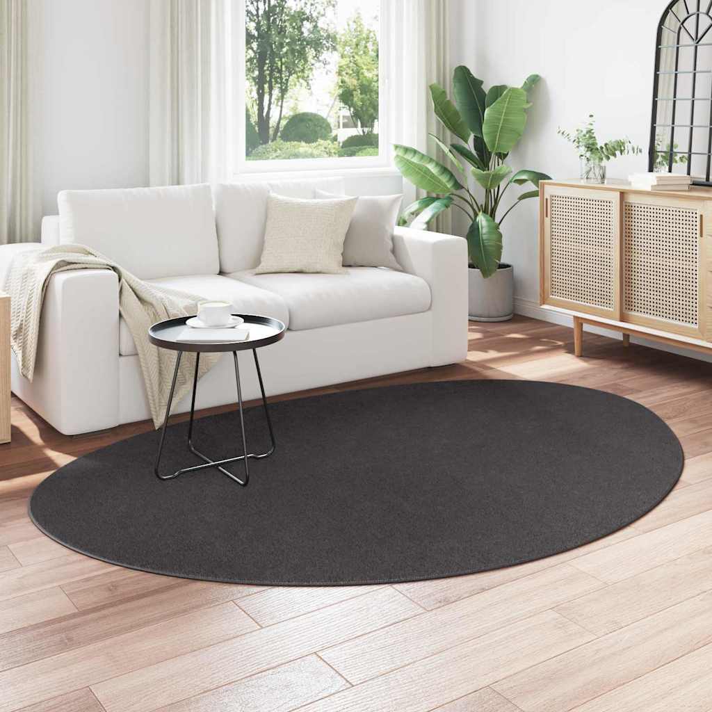 Carpet HUARTE Anthracite 160 x 230 cm Polyester