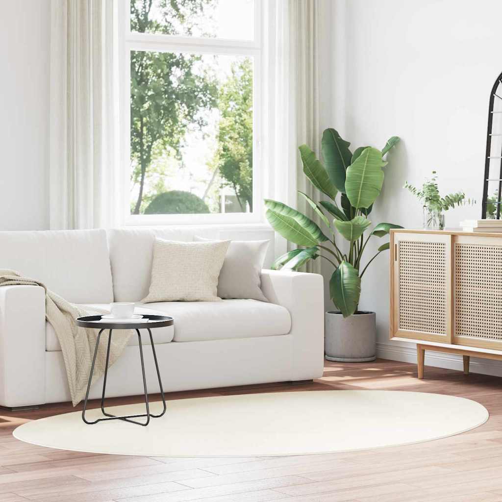 Area Rug HUARTE Cream 140 x 200 cm