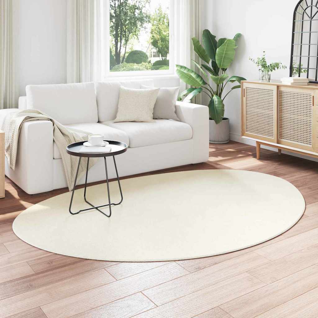 Area Rug HUARTE Cream 140 x 200 cm