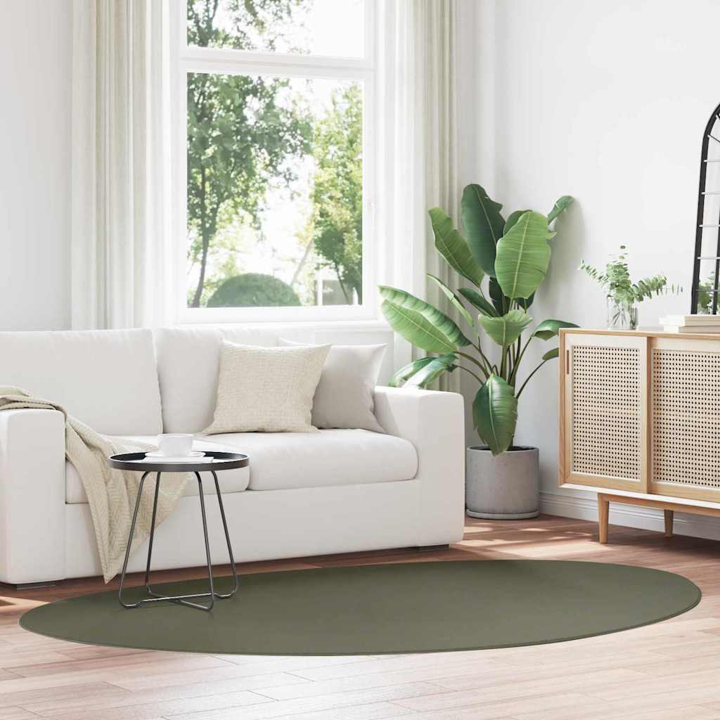 Area rug HUARTE Forest green 160 x 230 cm