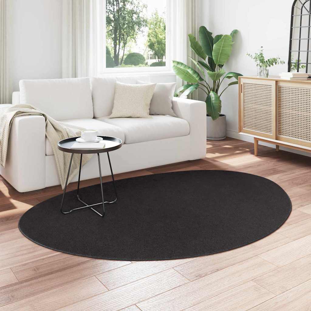 Paklājs HUARTE Melns 140 x 200 cm Poliesters