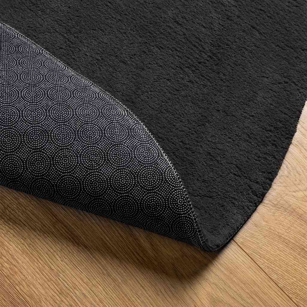 Kilimas HUARTE Juoda 80 x 150 cm Poliesteris