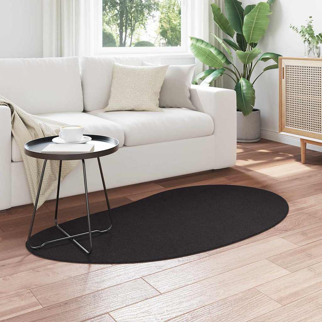 Kilimas HUARTE Juoda 80 x 150 cm Poliesteris