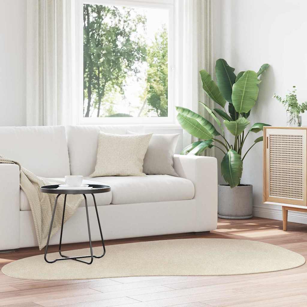 HUARTE Zoned Rug Sand 140 x 200 cm Polyester