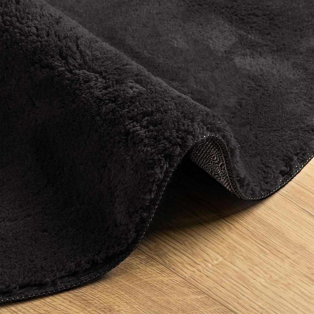 Kilimas HUARTE Juoda 80 x 150 cm Poliesteris