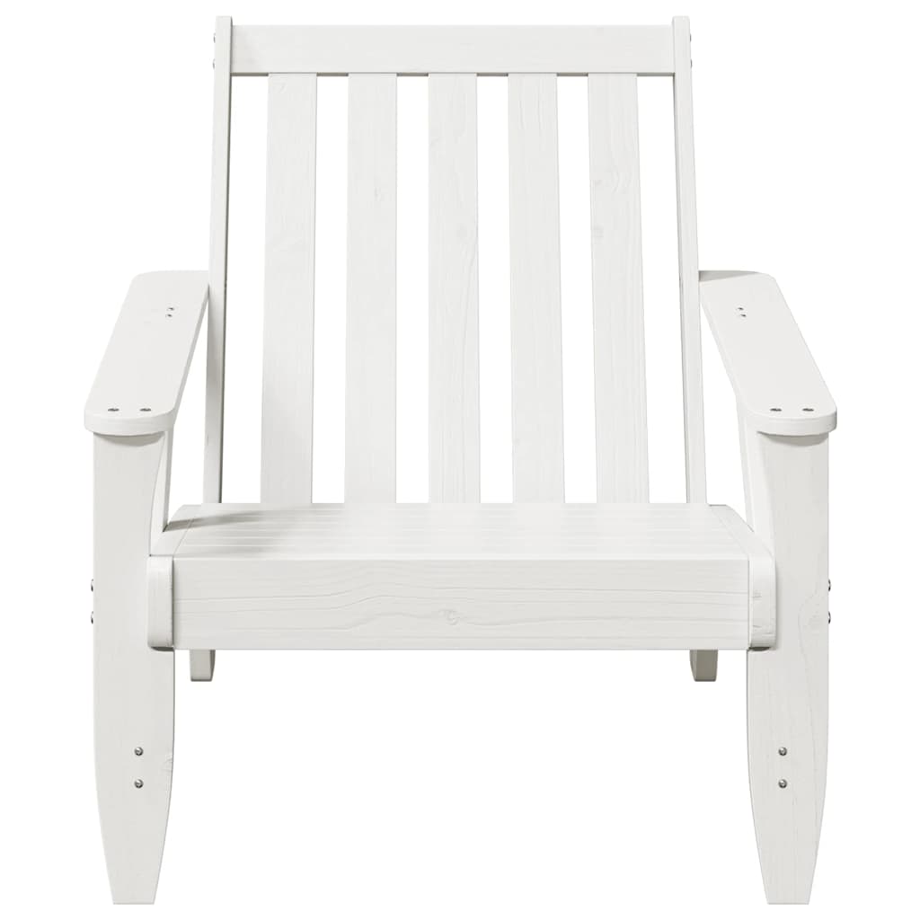 Garden Adirondack kėdės 2 vnt Baltos medžio masyvo pušies