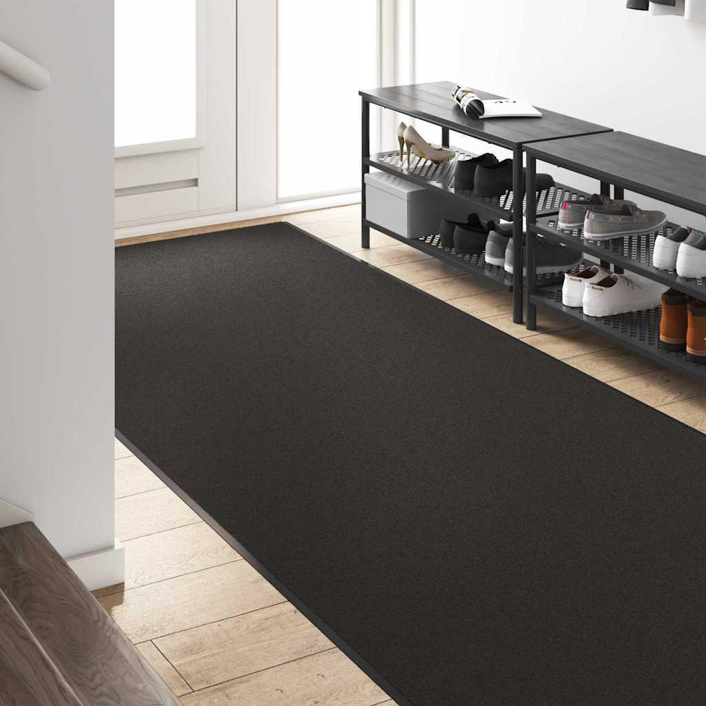 Durų kilimėlis Kita Juoda 120 x 400 cm Poliamidas ir PVC