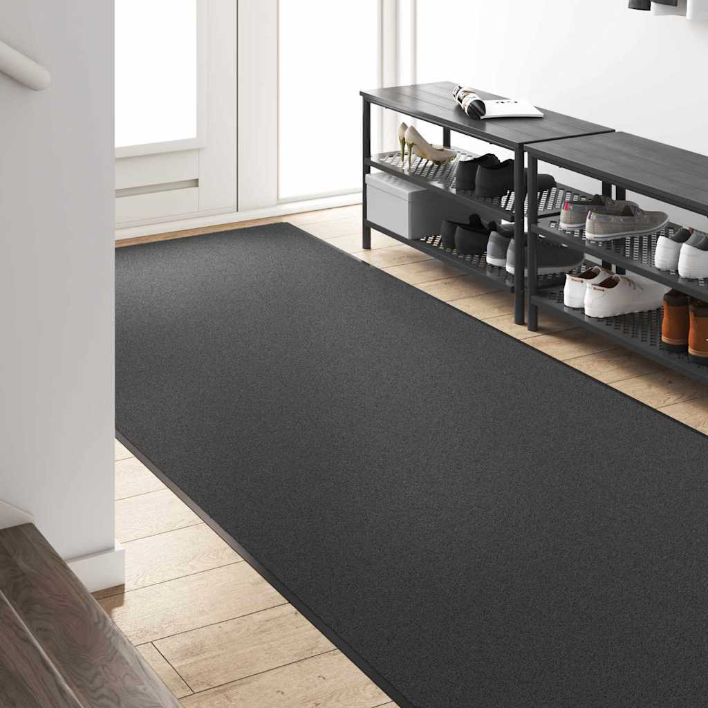 Durų kilimėlis Antracito ir juoda 120 x 400 cm 100% poliamidas