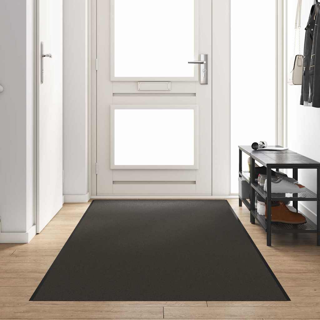 Durų kilimėlis Antracito ir juoda 120 x 400 cm 100% poliamidas