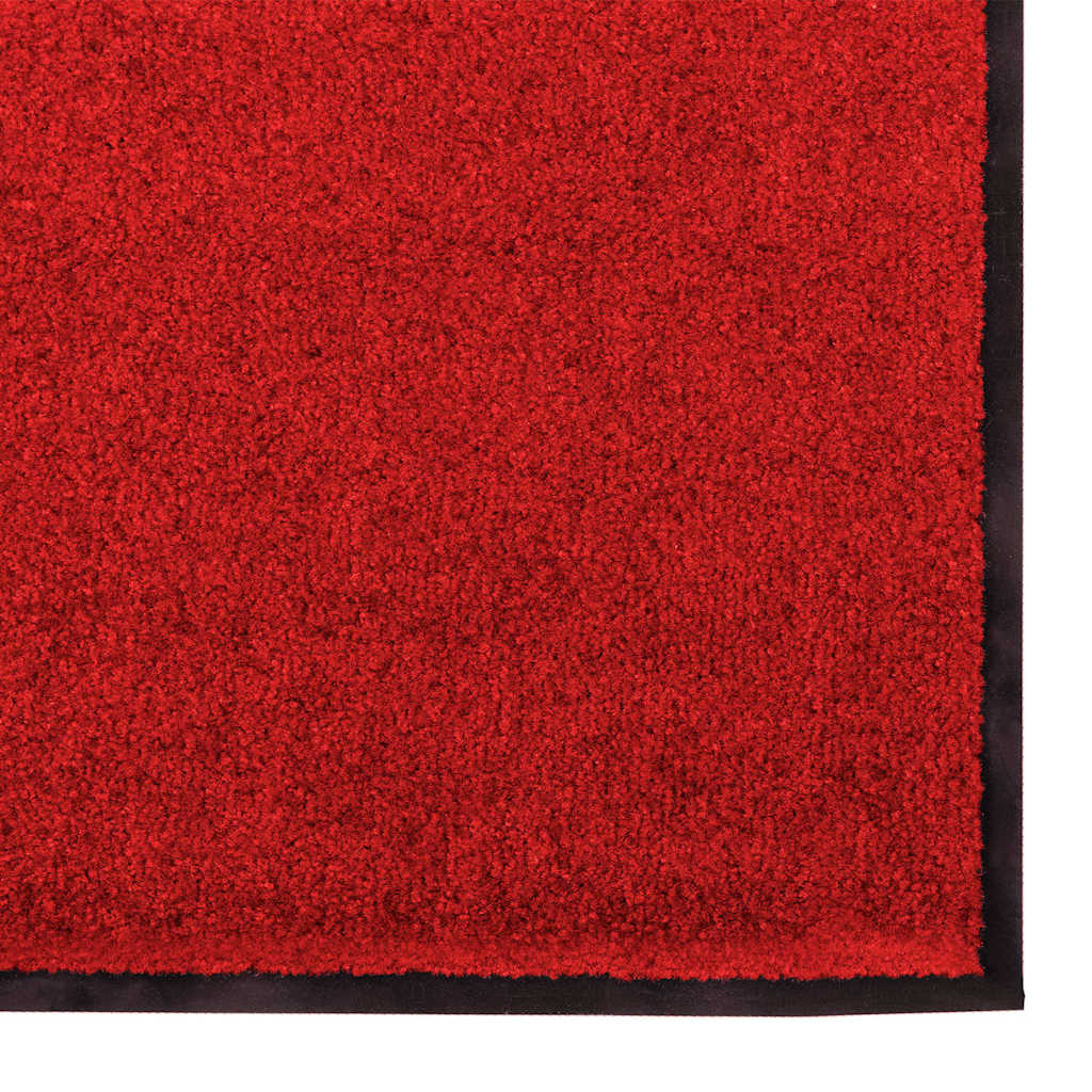 Washable mat, red, 120x250 cm
