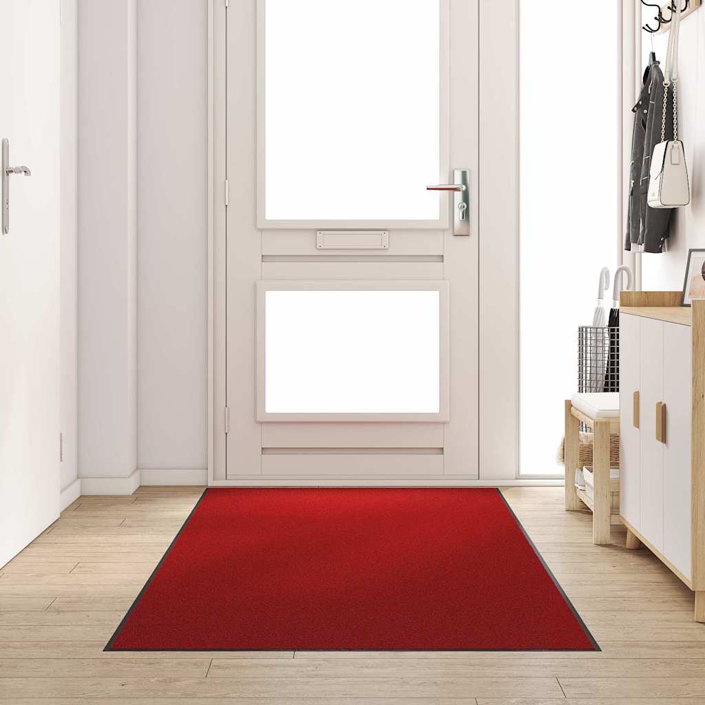 Washable mat, red, 120x250 cm