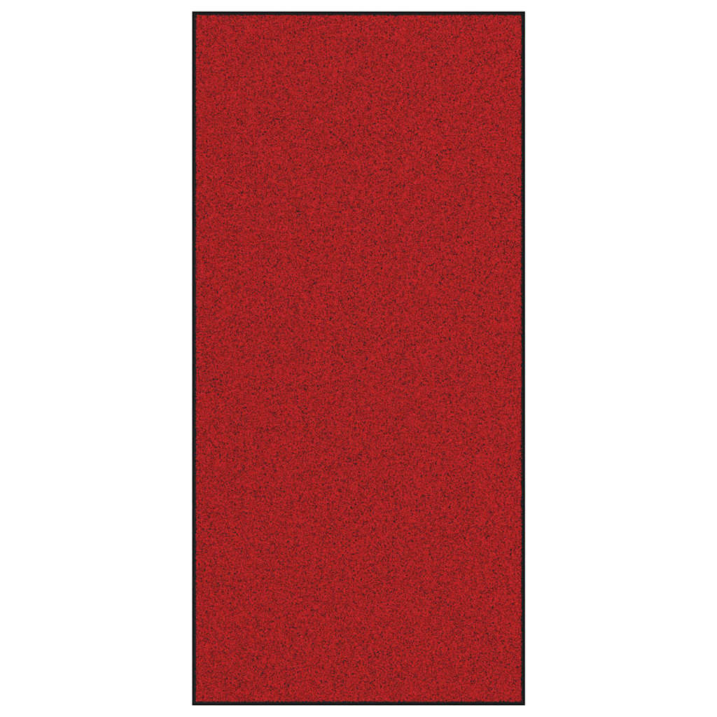 Washable mat, red, 120x250 cm