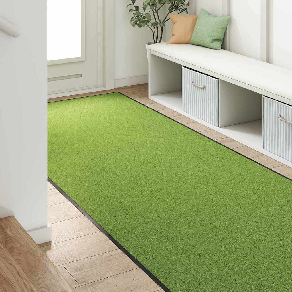 Washable Door Mat Green 120x250 cm