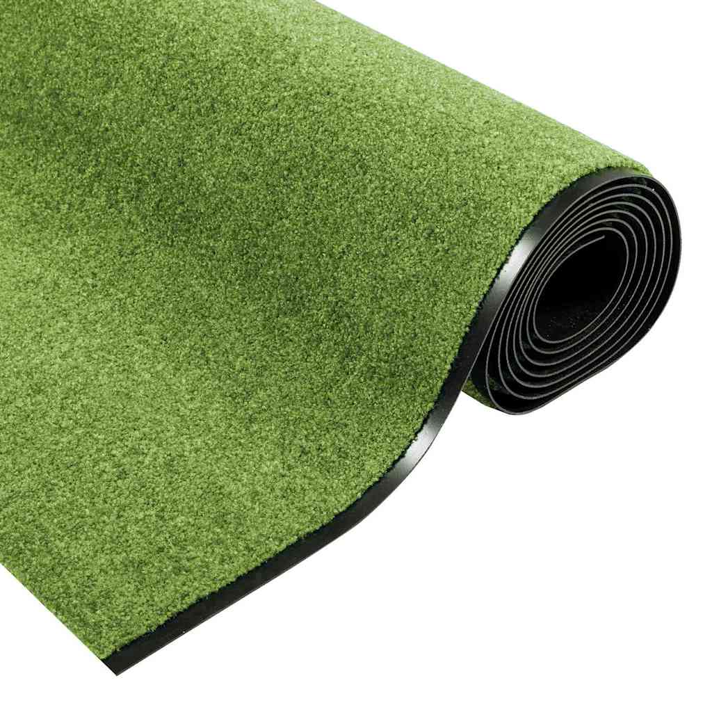 Washable Rug Green 120x350 cm