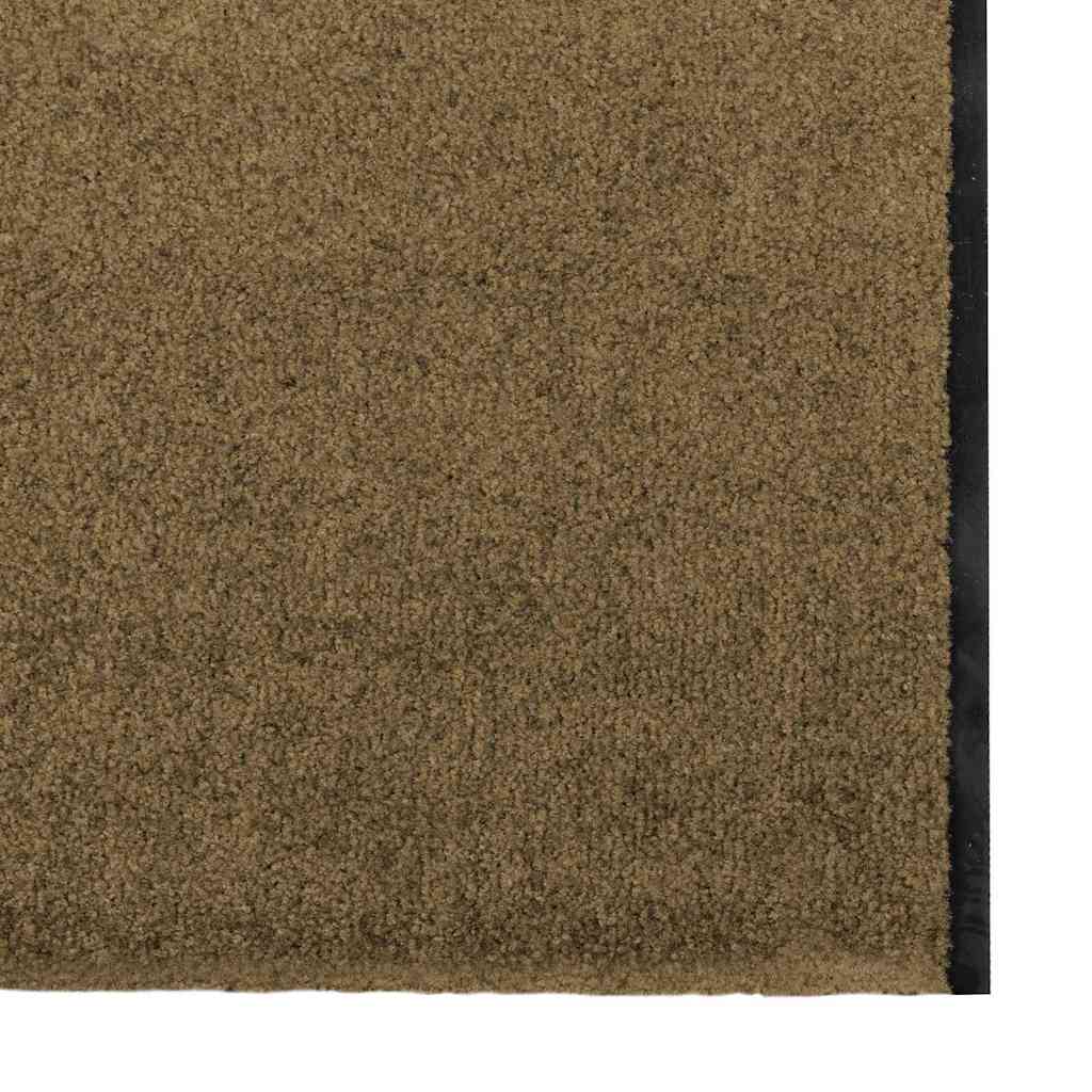 Washable Brown Rug 120x350 cm