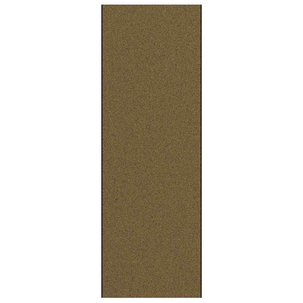 Washable Brown Rug 120x350 cm