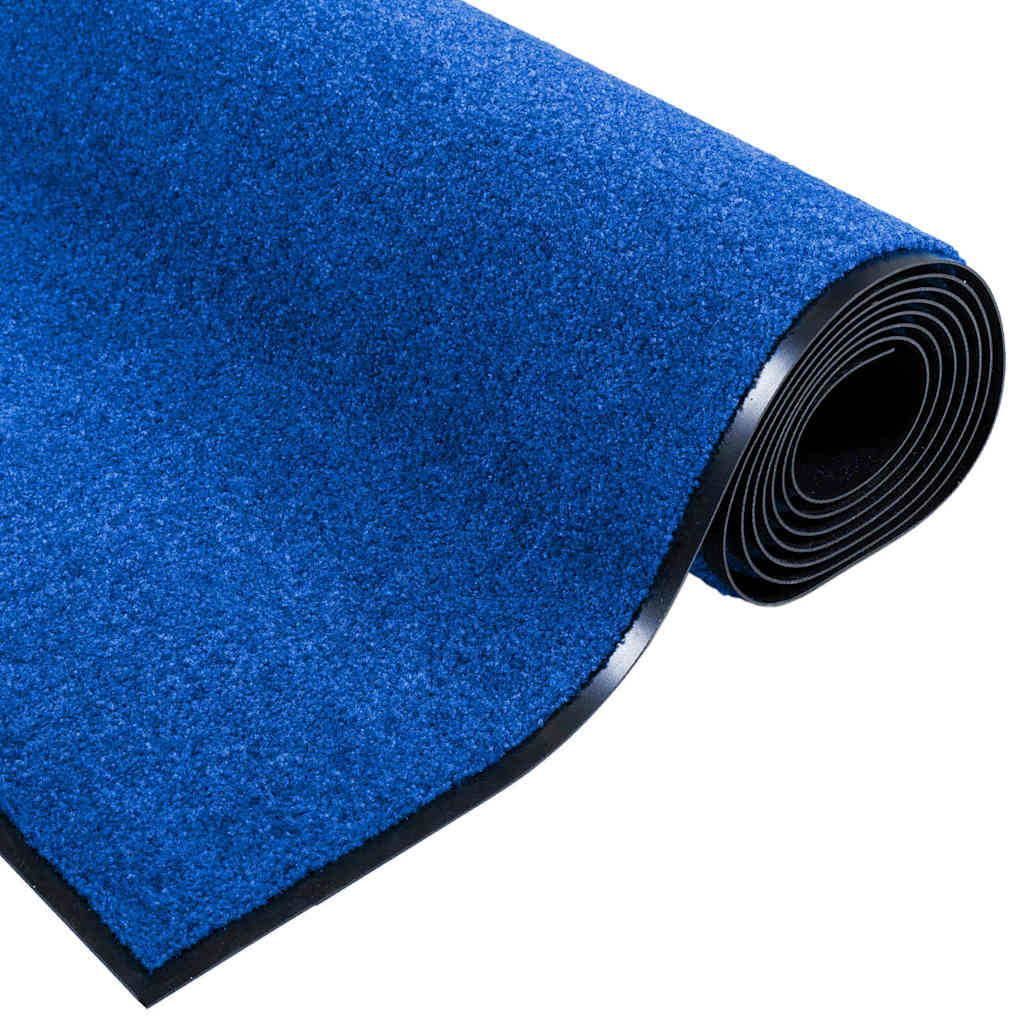 Washable Door Mat Blue 120x300 cm