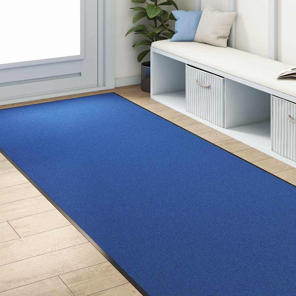 Washable Door Mat Blue 120x300 cm