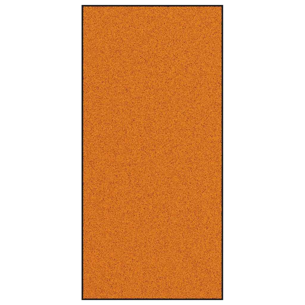 Mazgājams durvju paklājs, oranžs, 120x250 cm