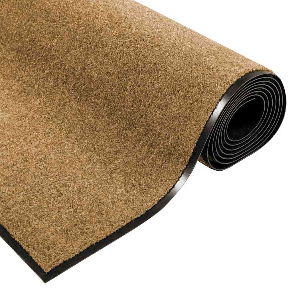 Washable rug, cream, 120x300 cm