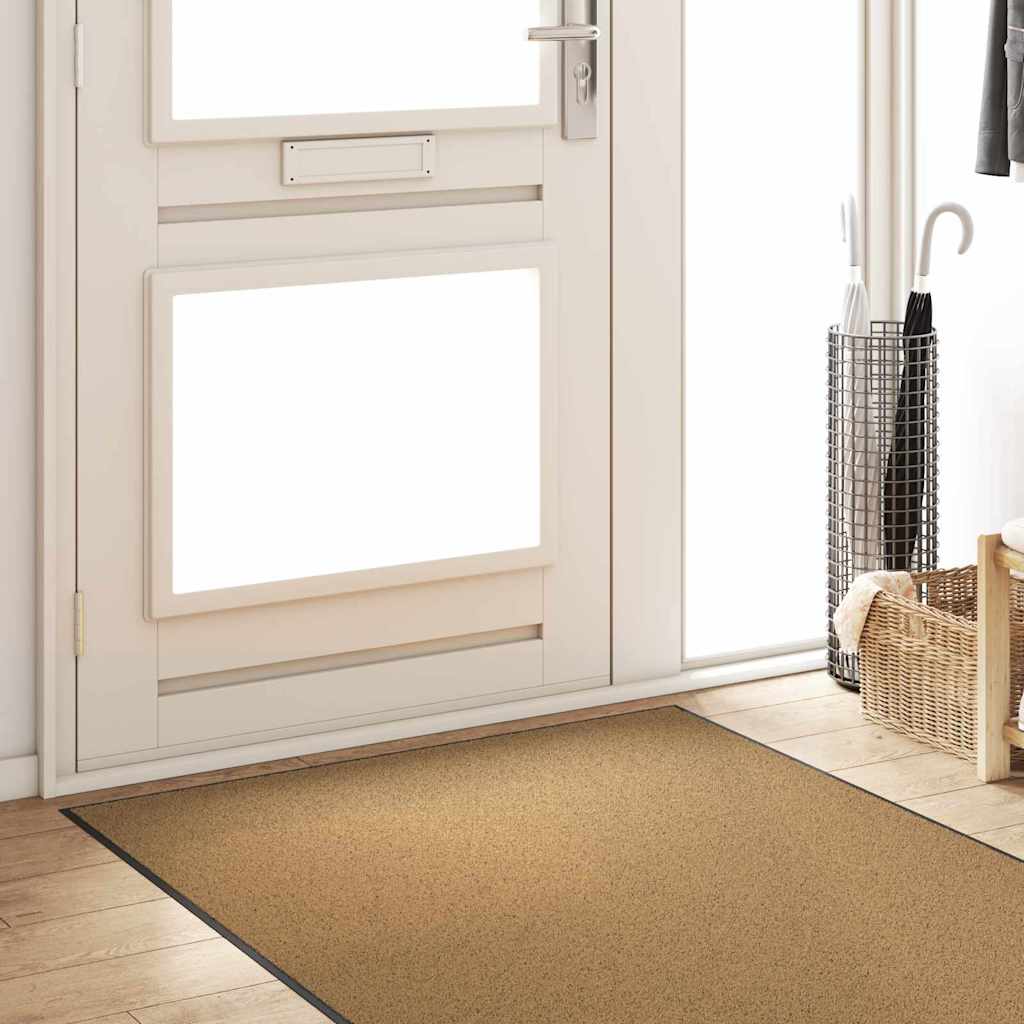 Washable rug, cream, 120x300 cm