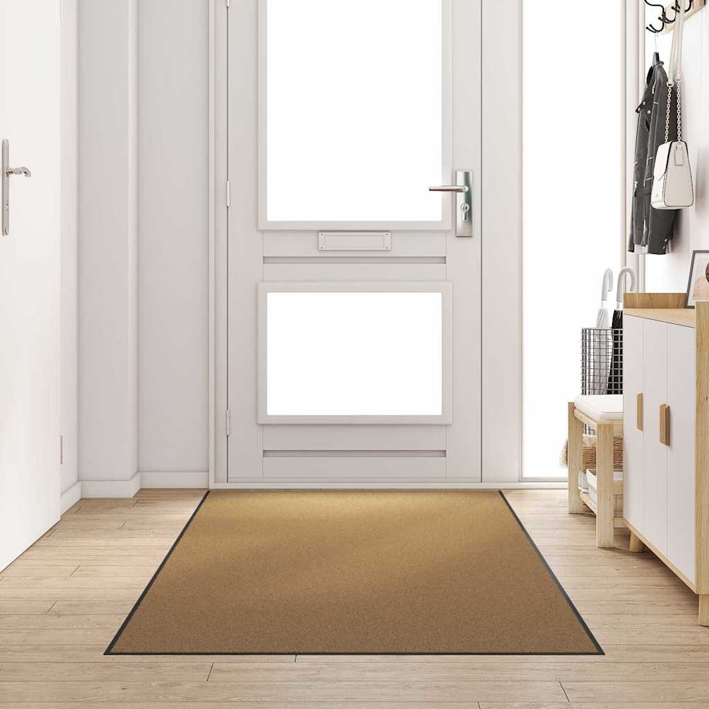 Washable rug, cream, 120x300 cm