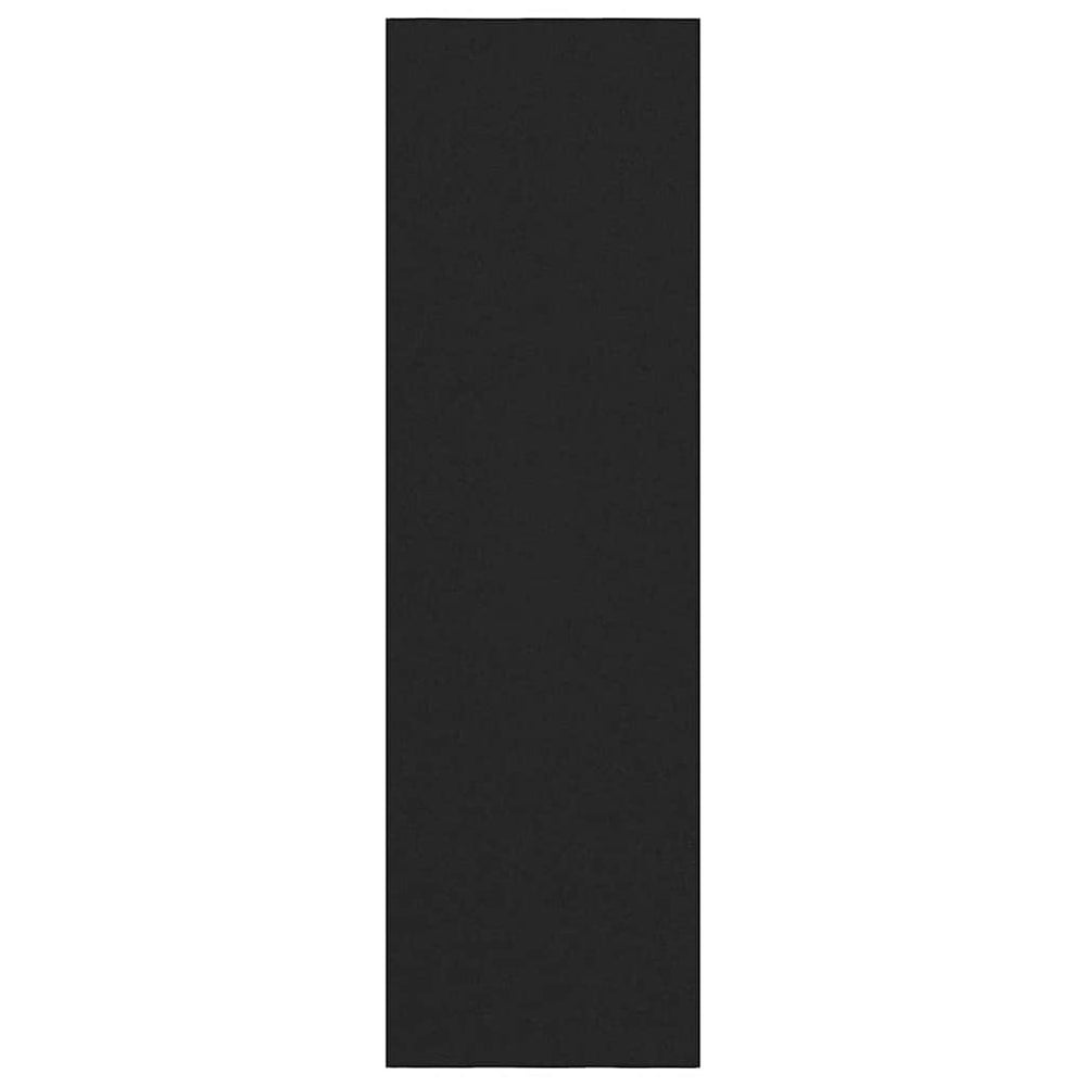 Juodas durų kilimėlis, stačiakampis, 120x400 cm