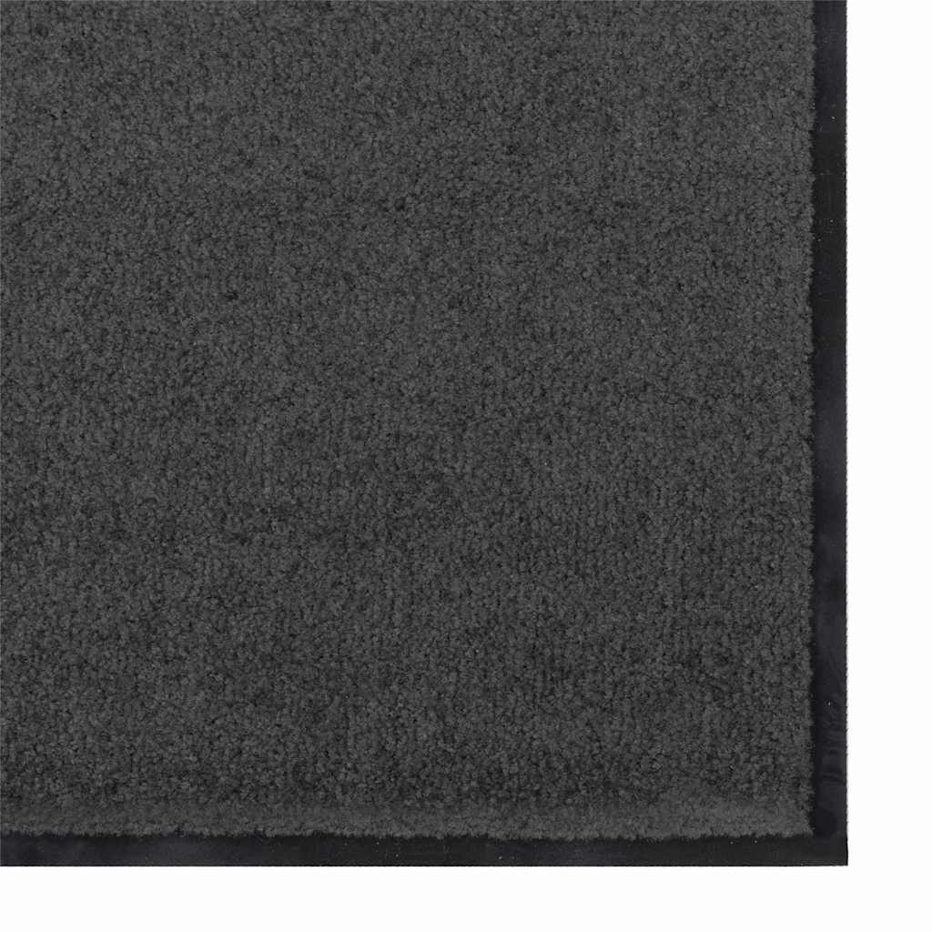 Durų kilimėlis Antracito ir juoda 60 x 180 cm 100% poliamidas