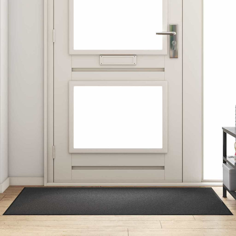 Durų kilimėlis Antracito ir juoda 90 x 150 cm 100% poliamidas