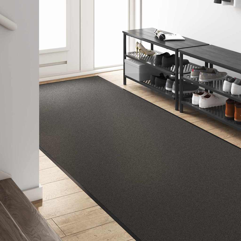 Durų kilimėlis Antracito ir juoda 120 x 400 cm 100% poliamidas