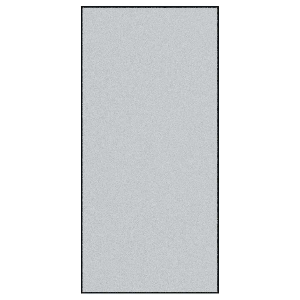 Pelēks durvju paklājs, taisnstūra, 120x250 cm
