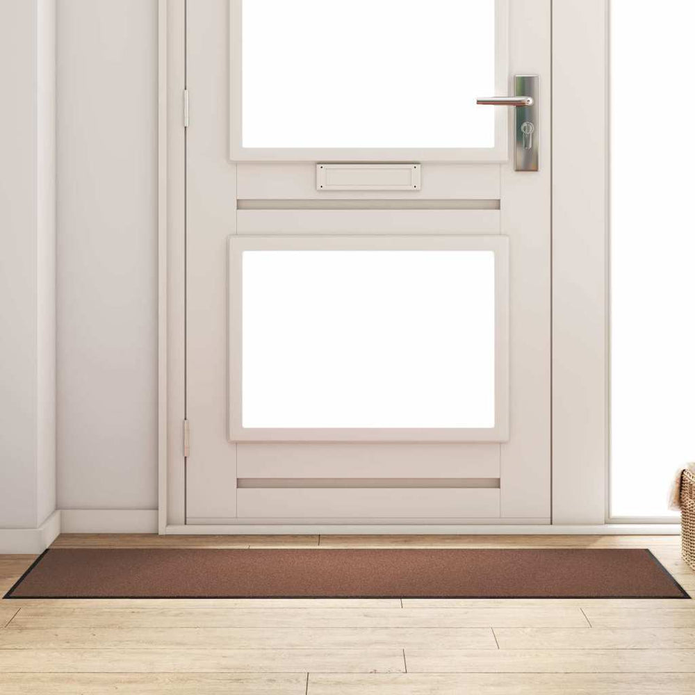 Durvju paklājs Kita Brūns un melns 60 x 180 cm