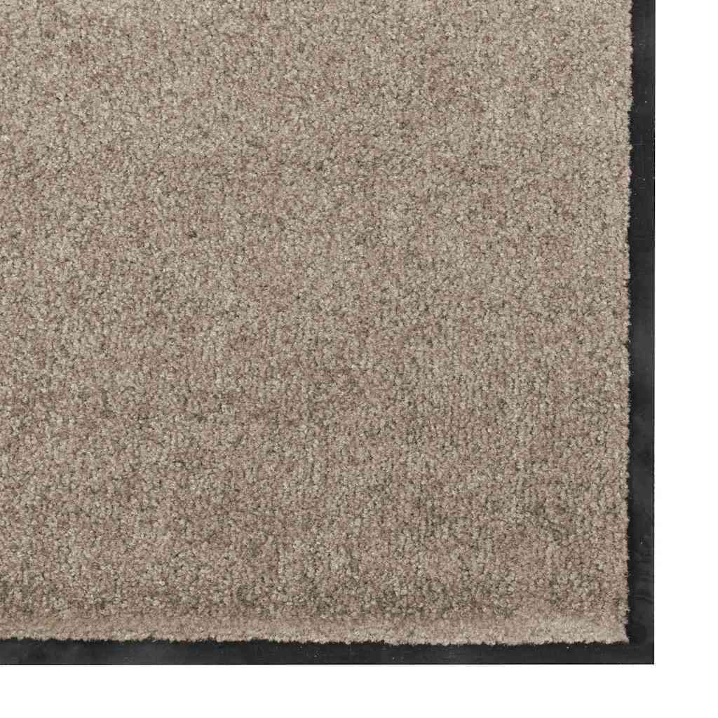 Durų kilimėlis Bežinė ir juoda 60 x 180 cm 100% poliamidas