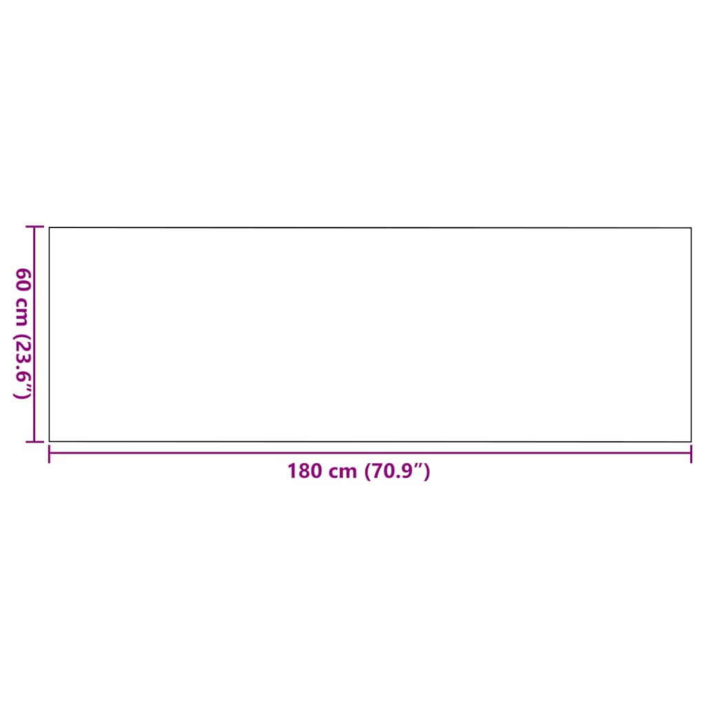 Durų kilimėlis Bežinė ir juoda 60 x 180 cm 100% poliamidas
