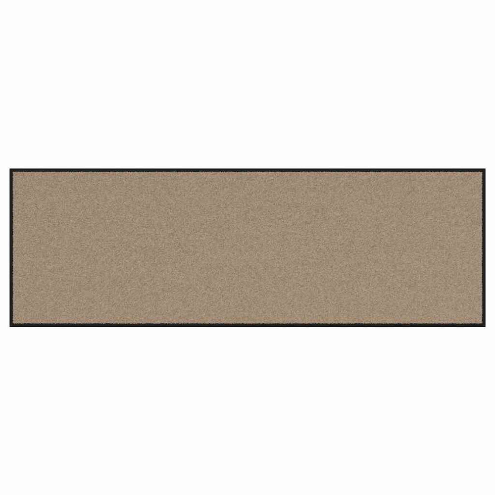 Durų kilimėlis Bežinė ir juoda 60 x 180 cm 100% poliamidas