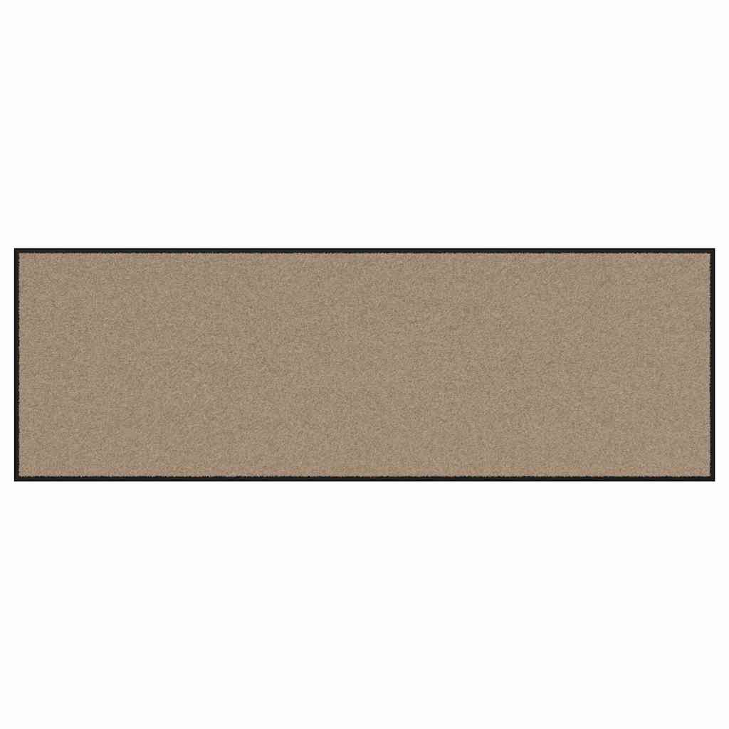 Durų kilimėlis Bežinė ir juoda 60 x 180 cm 100% poliamidas