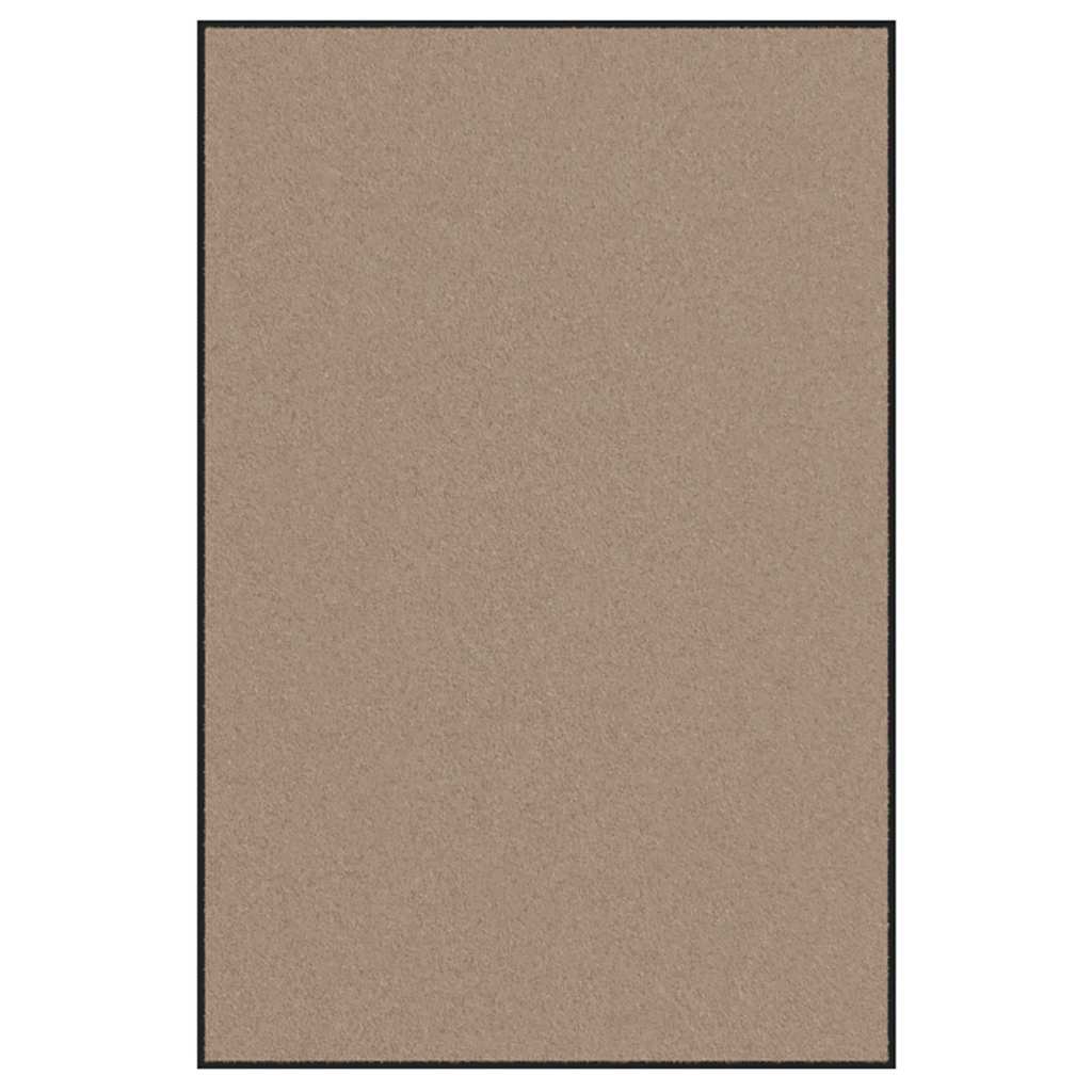 Durų kilimėlis Bežinė ir juoda 120 x 180 cm 100% poliamidas