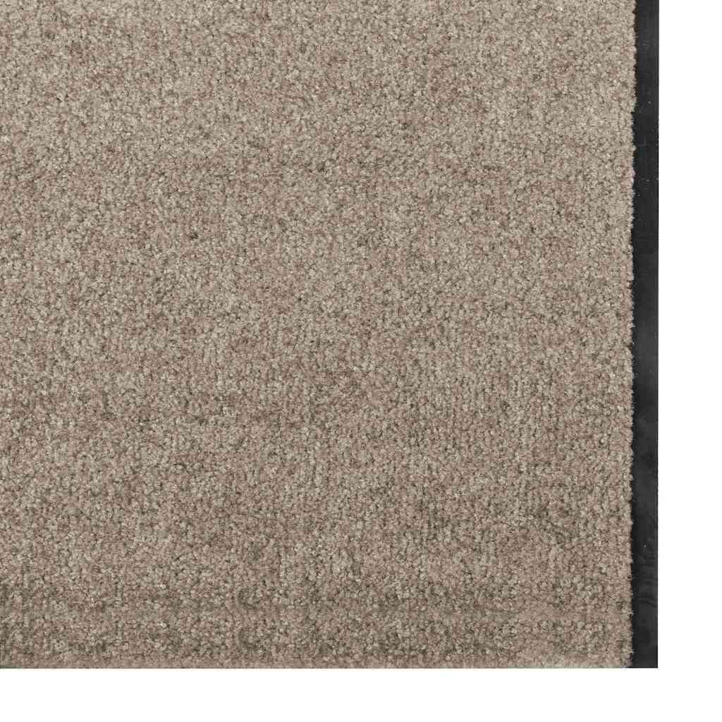 Durų kilimėlis Bežinė ir juoda 120 x 350 cm 100% poliamidas