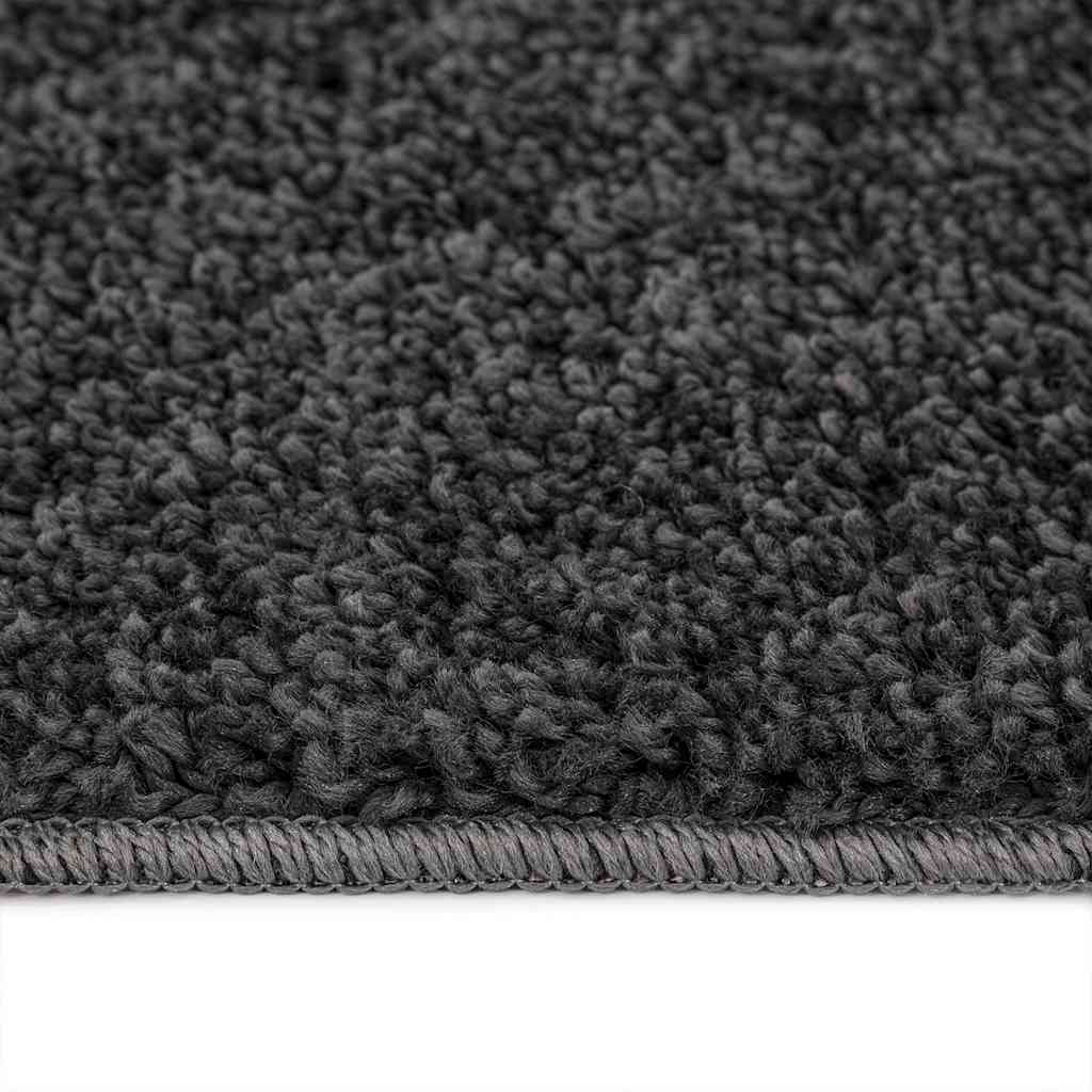 Neslystantis plaukuotas kilimas Tamsiai pilka 240 x 340 cm PP