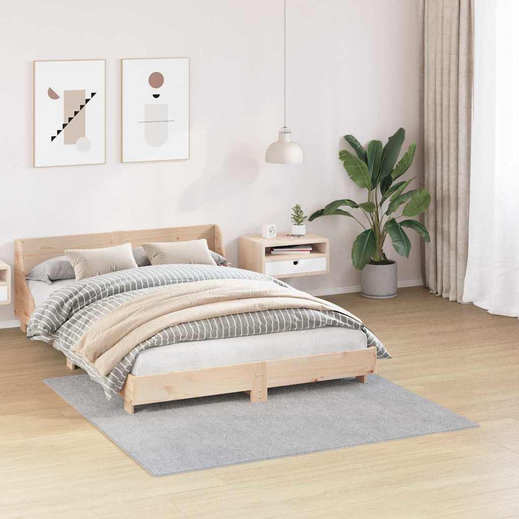 Neslystantis plaukuotas kilimas Pilka 160 x 160 cm PP