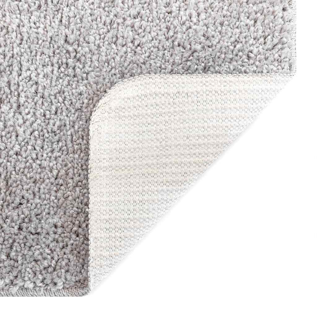Neslystantis plaukuotas kilimas Pilka 200 x 200 cm PP