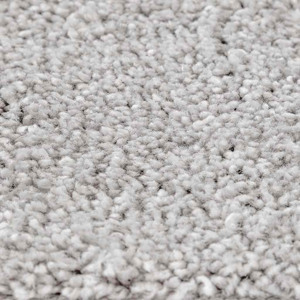 Neslystantis plaukuotas kilimas Pilka 200 x 200 cm PP
