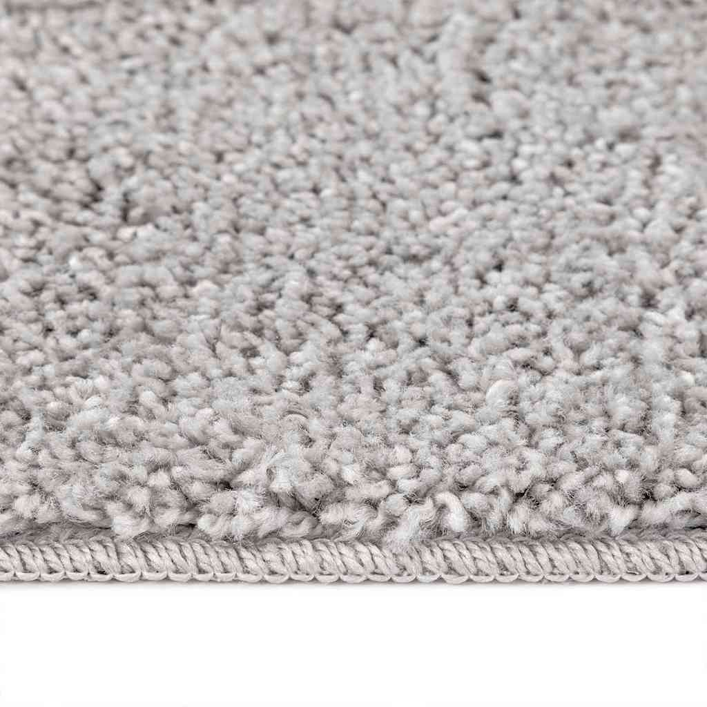 Neslystantis plaukuotas kilimas Pilka 200 x 200 cm PP