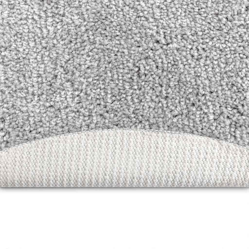 Neslystantis plaukuotas kilimas Pilka 90 x 90 cm PP