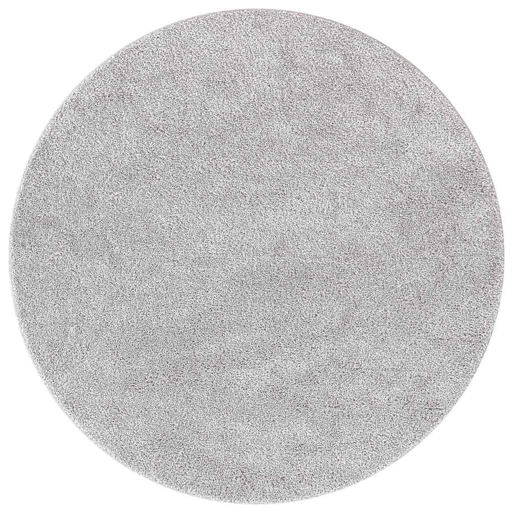Neslystantis plaukuotas kilimas Pilka 120 x 120 cm PP
