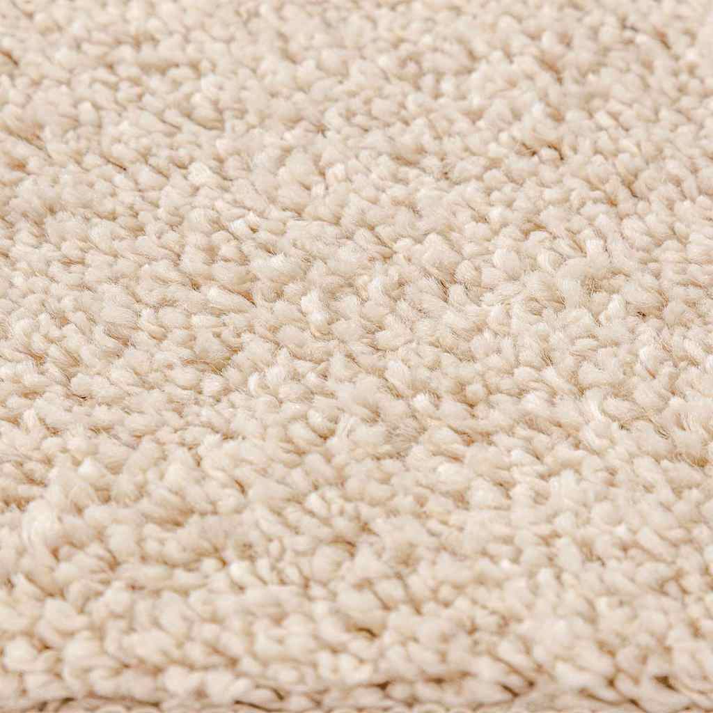 Non-slip Shaggy Rug Cream 200 x 200 cm PP